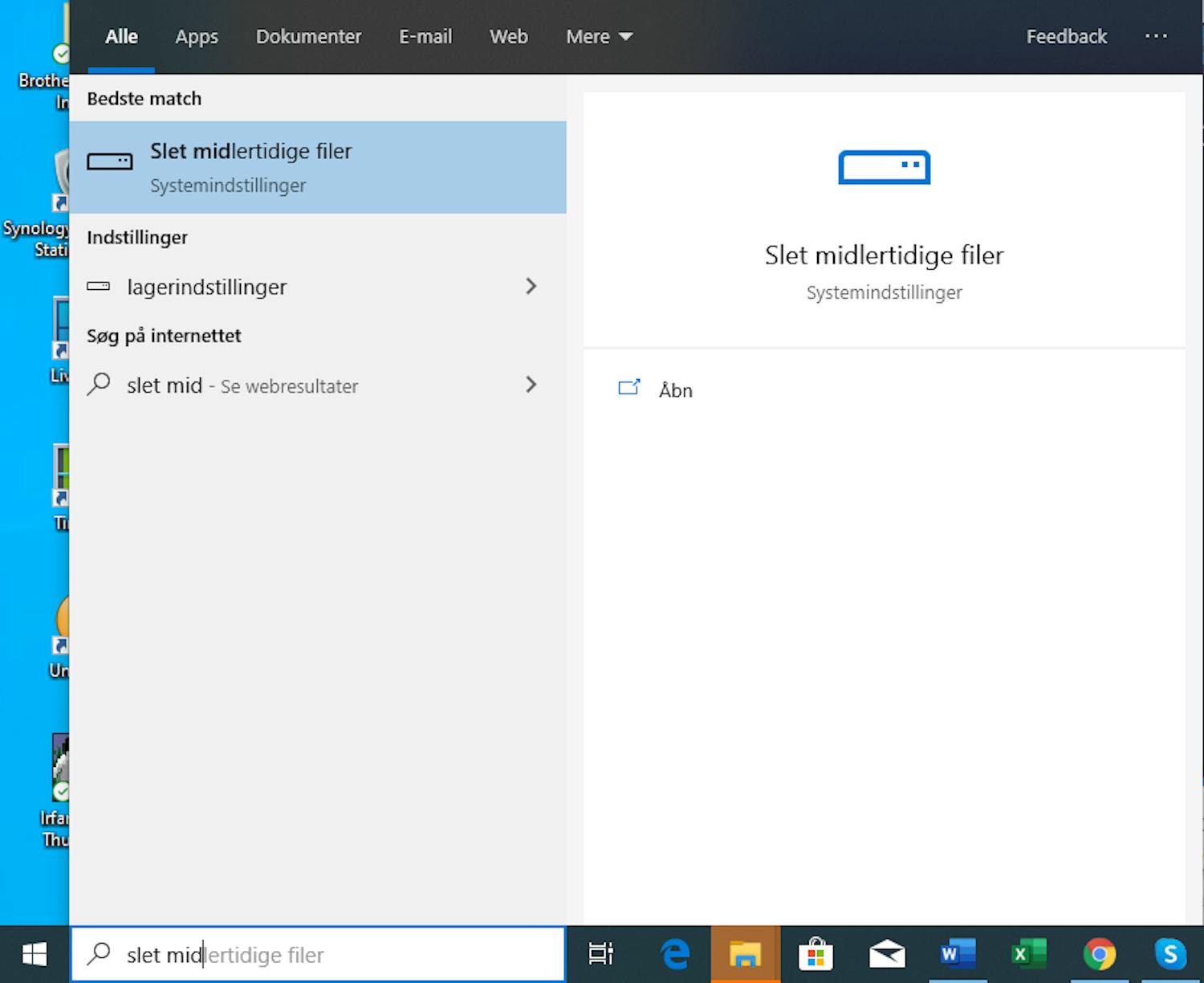 Slet midlertidige filer i Windows
